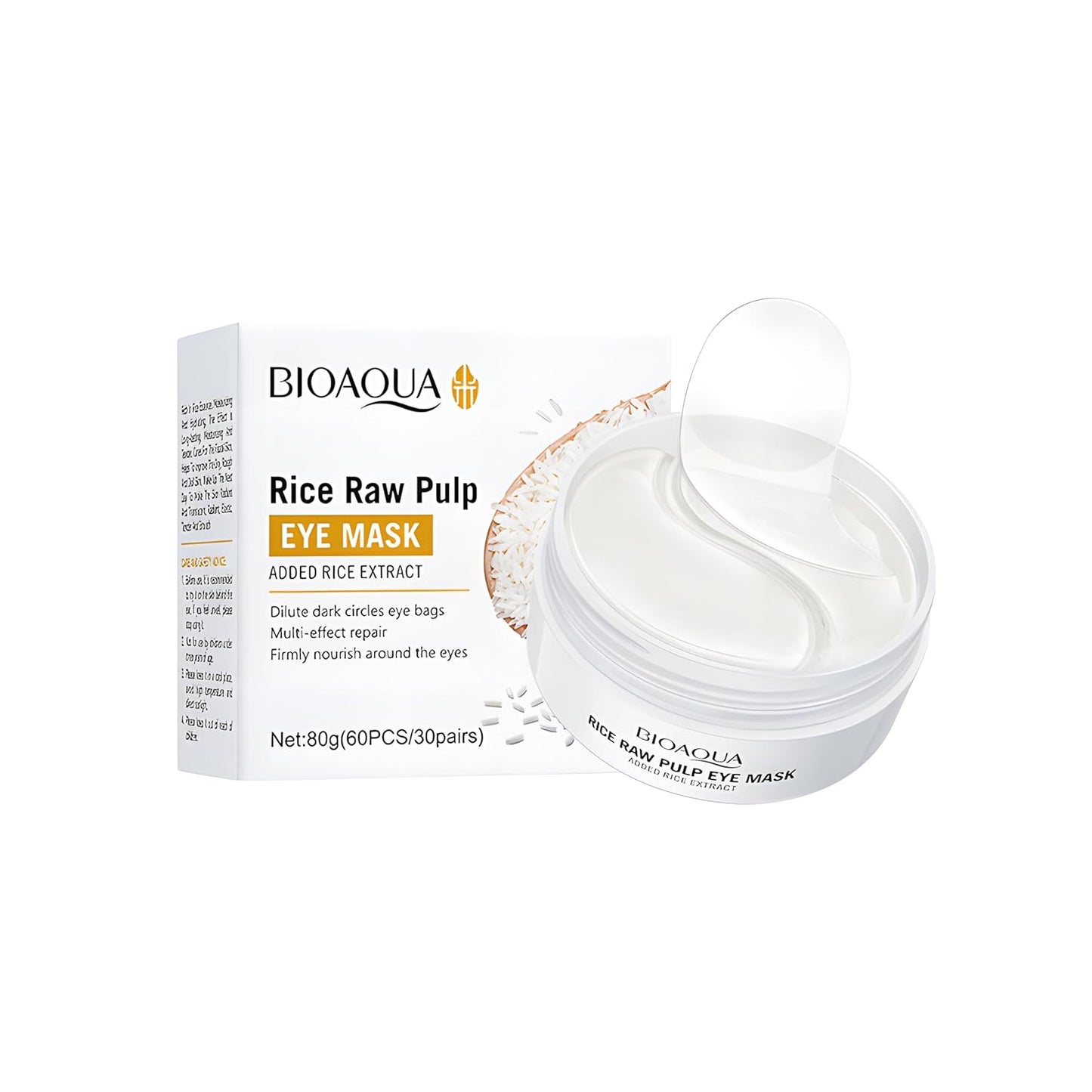 MASCARILLA PARA OJOS DE ARROZ BLANCO BIOACQUA💜