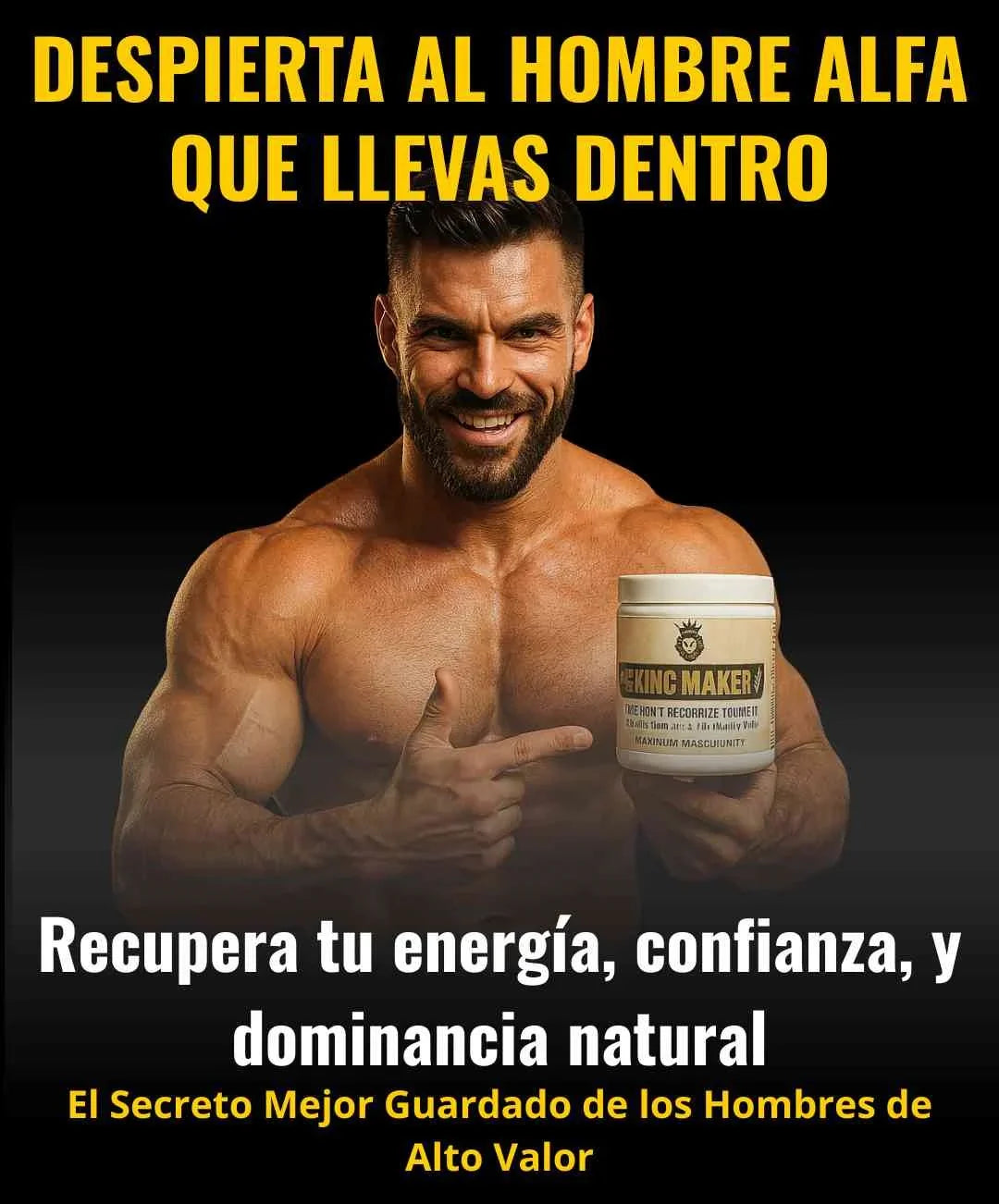 KING MAKER™ - Despierta tu virilidad, tu energía y tu confianza - POTENCIADOR DE TESTOSTERONA
